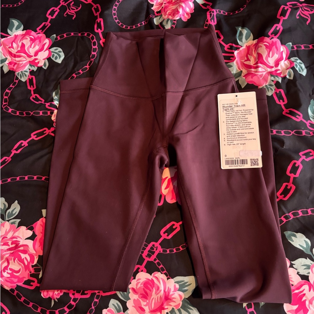 Lululemon Athletica Burgundy Leggings